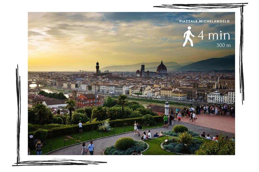 Elegante Casa Ai Piedi Di Piazzale Michelangelo Lägenhet Florens Exteriör bild